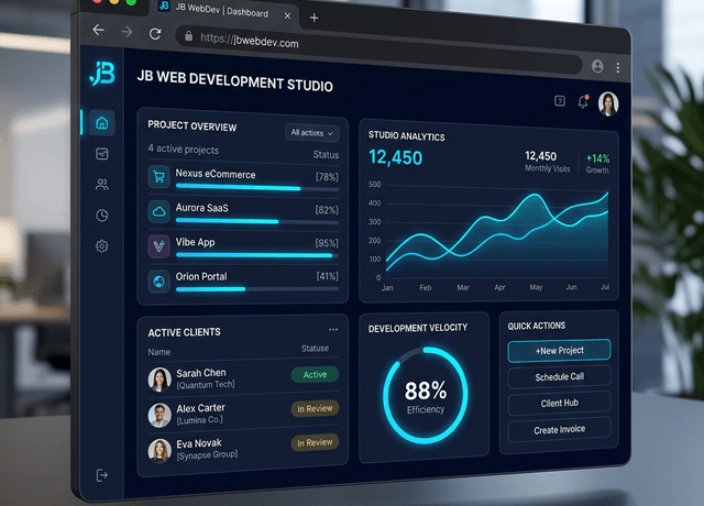 Houston web developer portfolio showcasing clean, high-performance web engineering