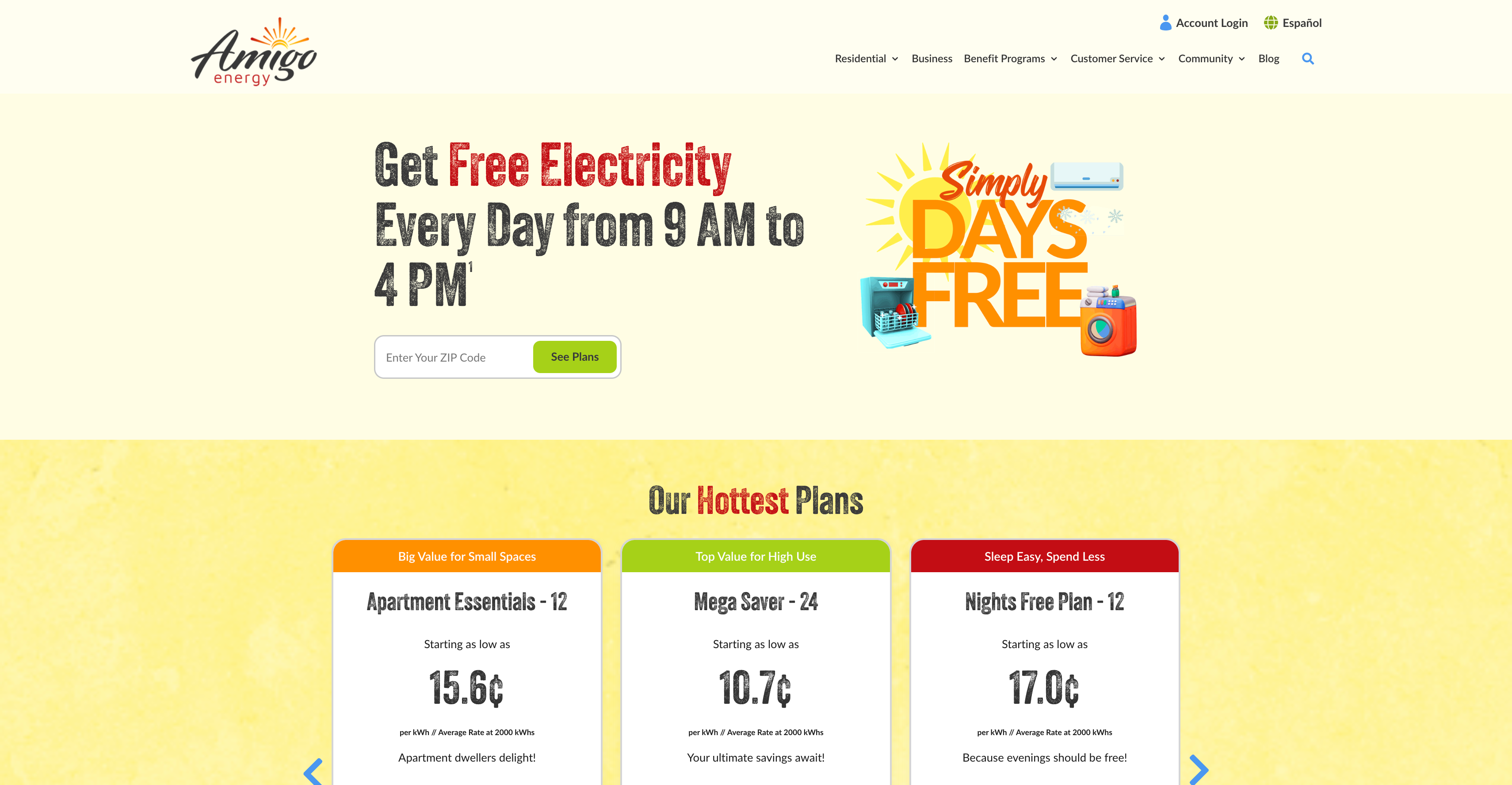 Amigo Energy Home Page Hero