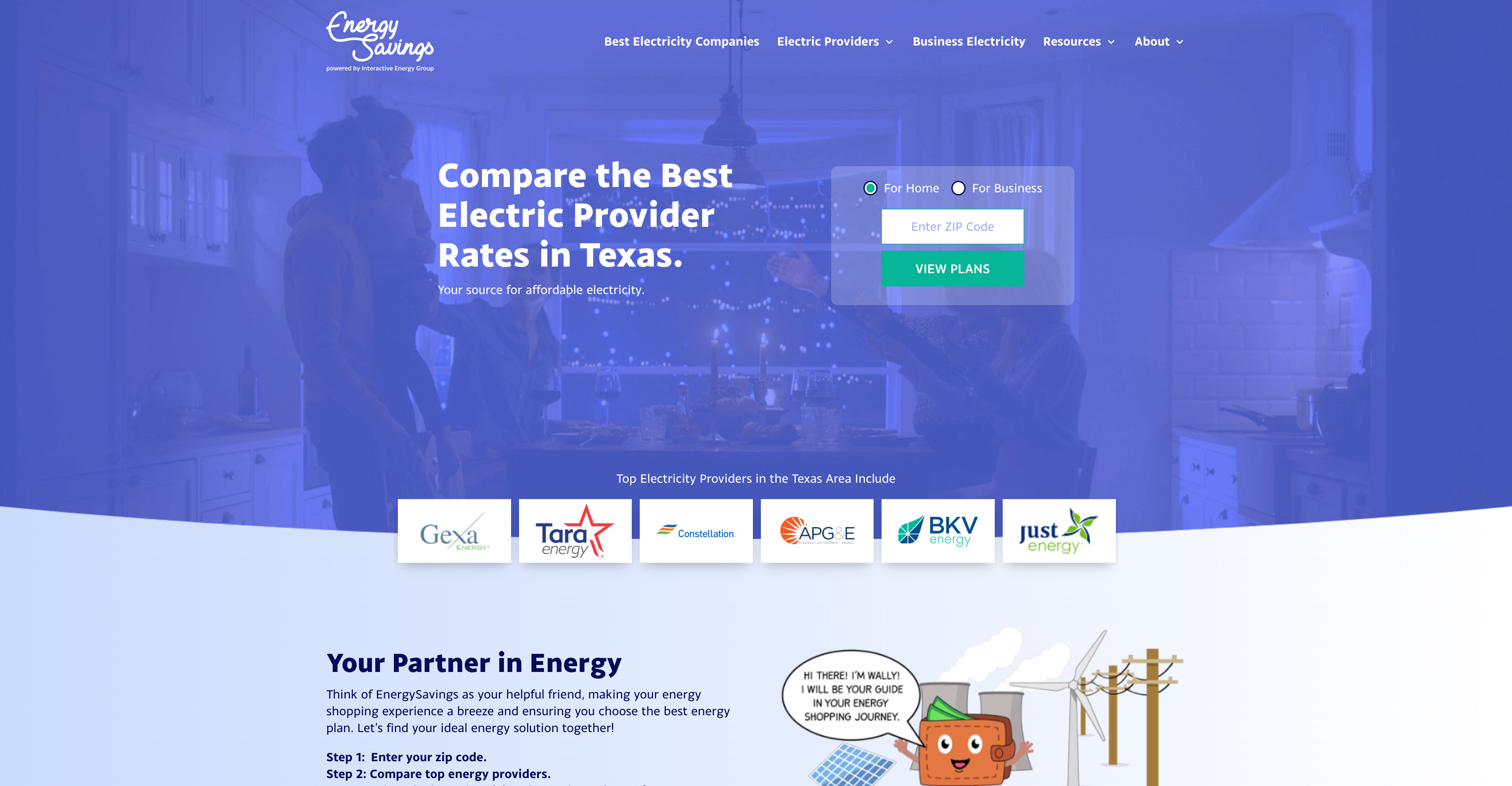 Energy Savings Marketplace Hero Section