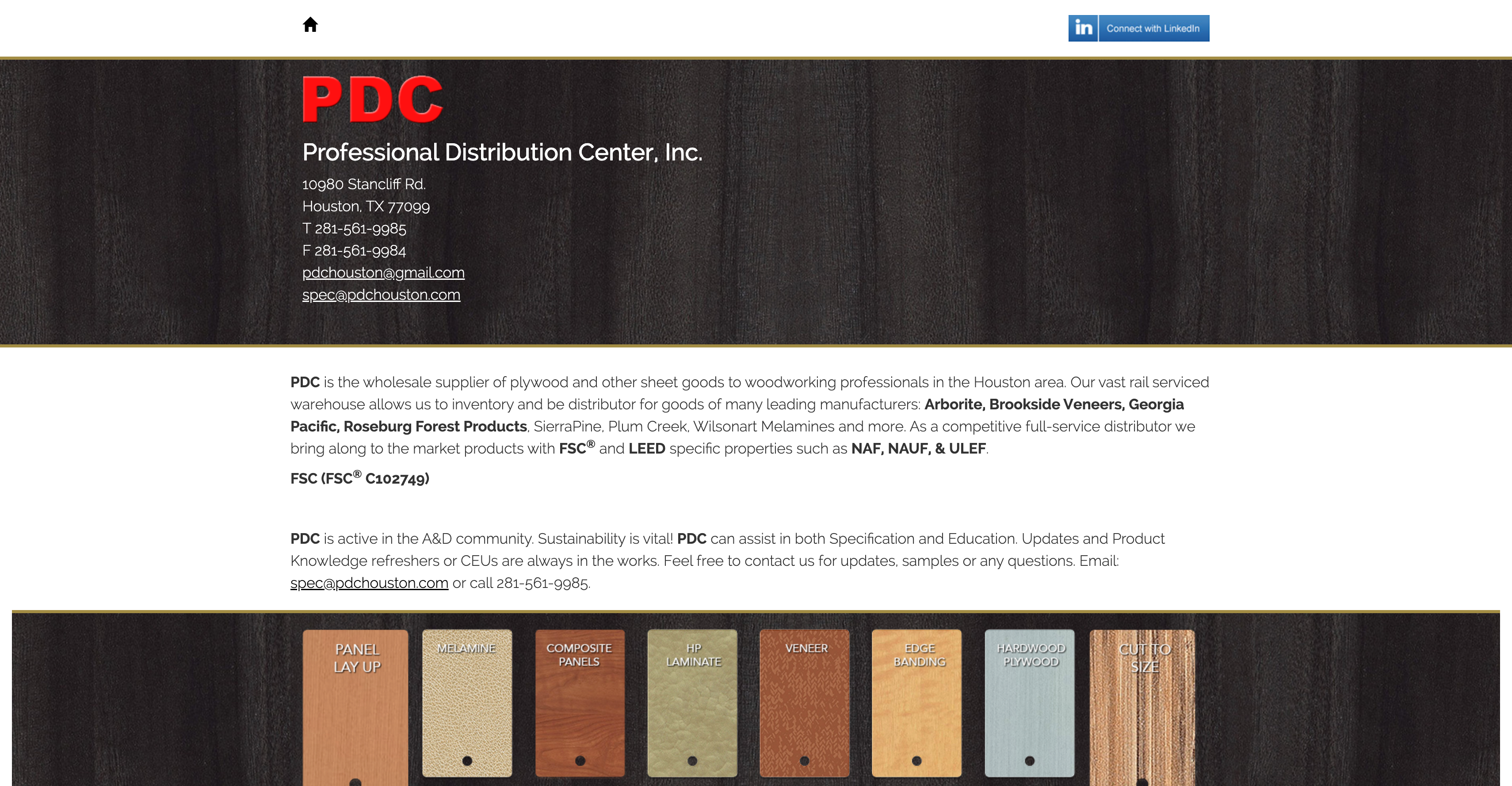 Professional Distribution Center B2B Hero Section
